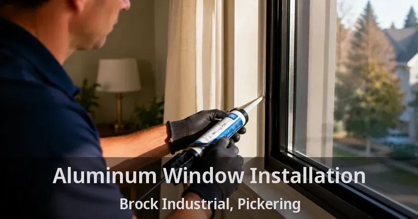 Aluminum Window Installation Brock Industrial, Pickering - ON