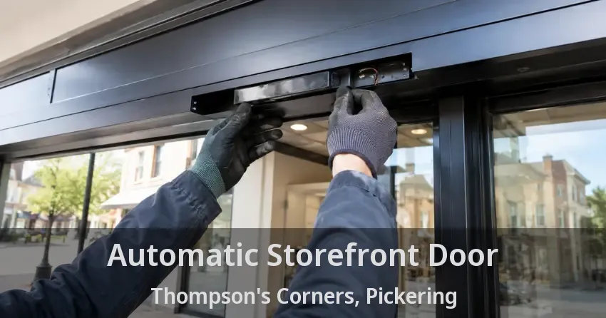 Automatic Storefront Door Thompson's Corners, Pickering - ON