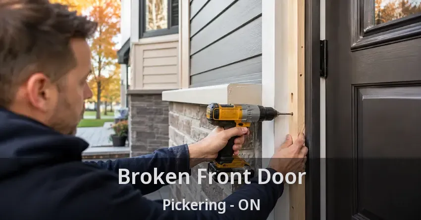 Broken Front Door Pickering - ON