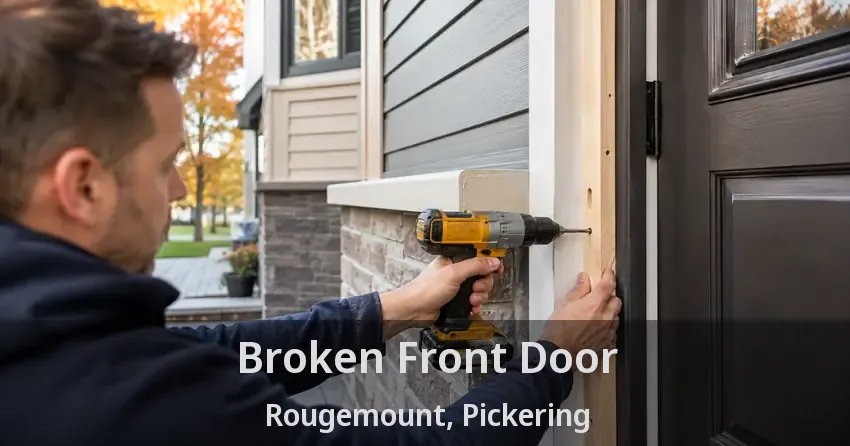 Broken Front Door Rougemount, Pickering - ON
