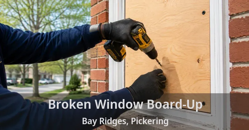 Broken Window Board-Up Bay Ridges, Pickering - ON