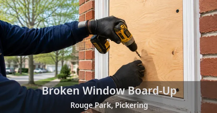 Broken Window Board-Up Rouge Park, Pickering - ON
