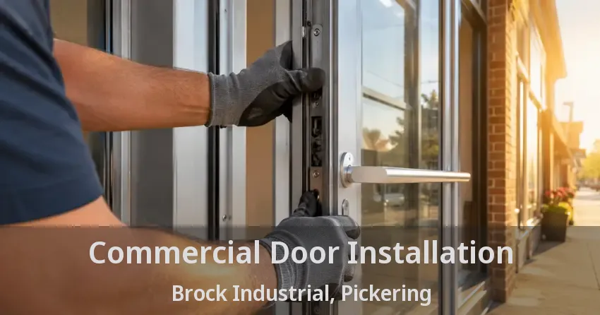 Commercial Door Installation Brock Industrial, Pickering - ON