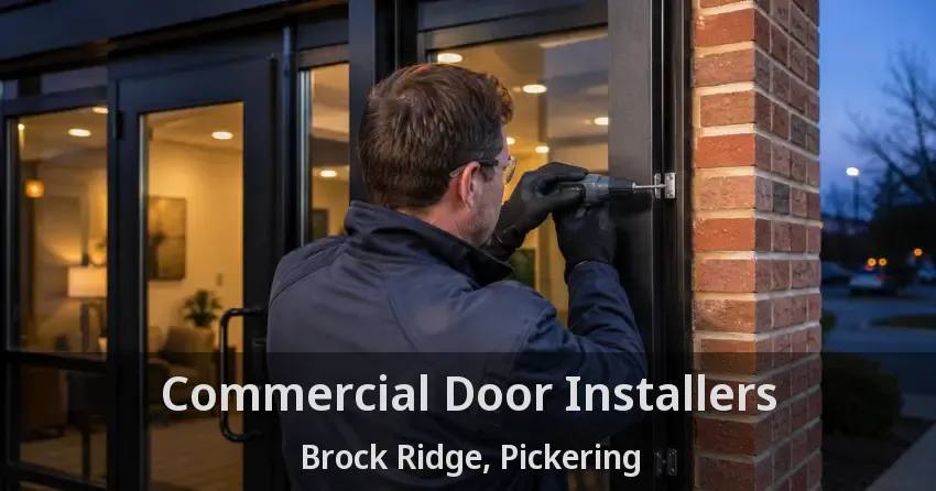 Commercial Door Installers Brock Ridge, Pickering - ON