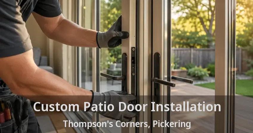 Custom Patio Door Installation Thompson's Corners, Pickering - ON