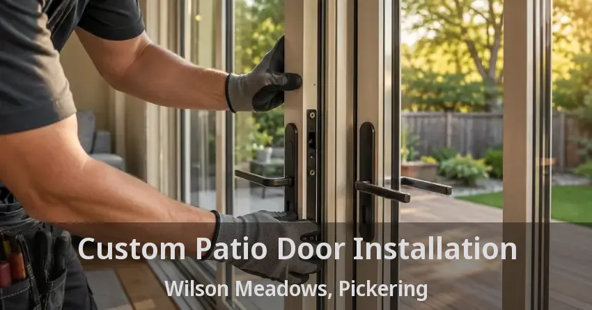 Custom Patio Door Installation Wilson Meadows, Pickering - ON