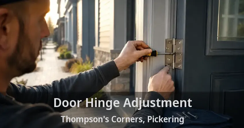 Door Hinge Adjustment Thompson's Corners, Pickering - ON