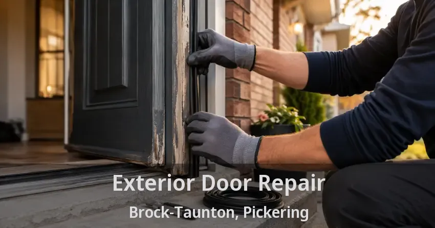 Exterior Door Repair Brock-Taunton, Pickering - ON