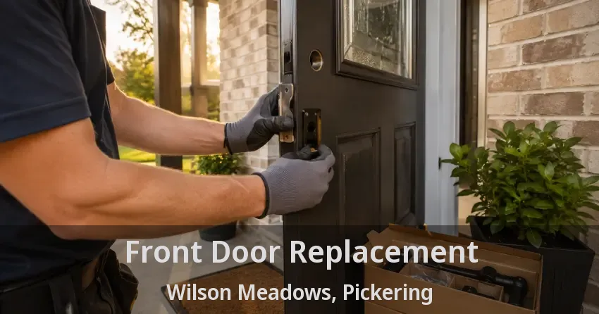 Front Door Replacement Wilson Meadows, Pickering - ON