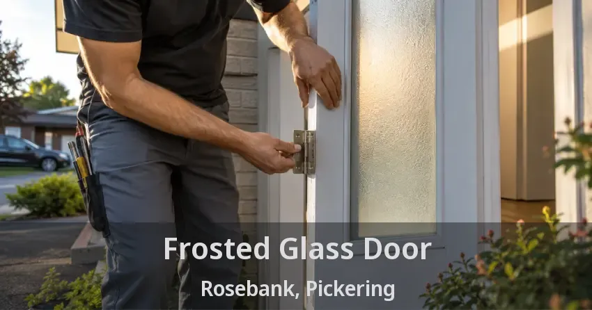 Frosted Glass Door Rosebank, Pickering - ON