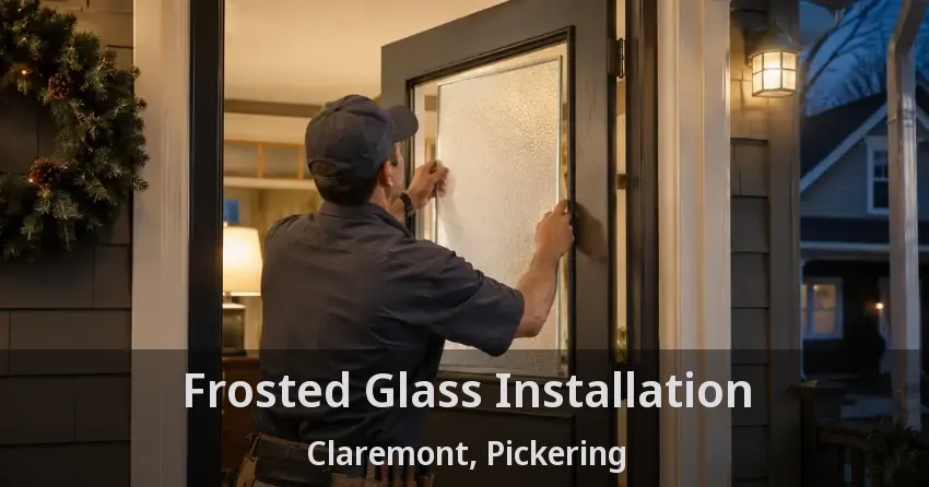 Frosted Glass Installation Claremont, Pickering - ON