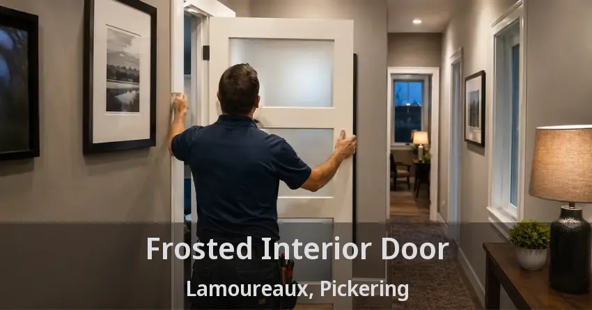 Frosted Interior Door Lamoureaux, Pickering - ON