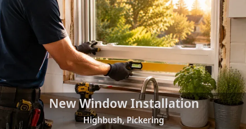 New Window Installation Highbush, Pickering - ON