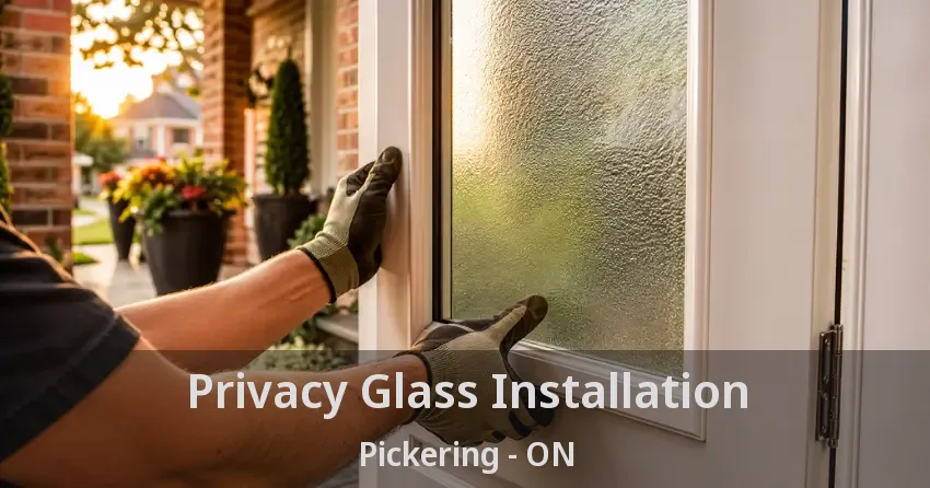 Privacy Glass Installation Pickering - ON