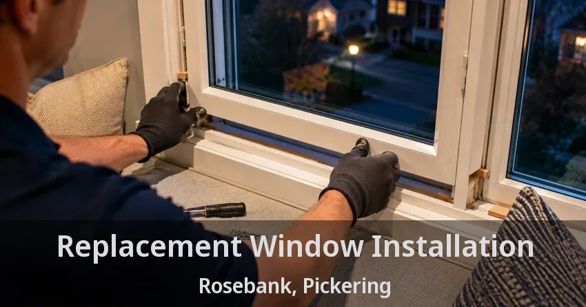 Replacement Window Installation Rosebank, Pickering - ON