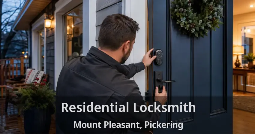 Residential Locksmith Mount Pleasant, Pickering - ON
