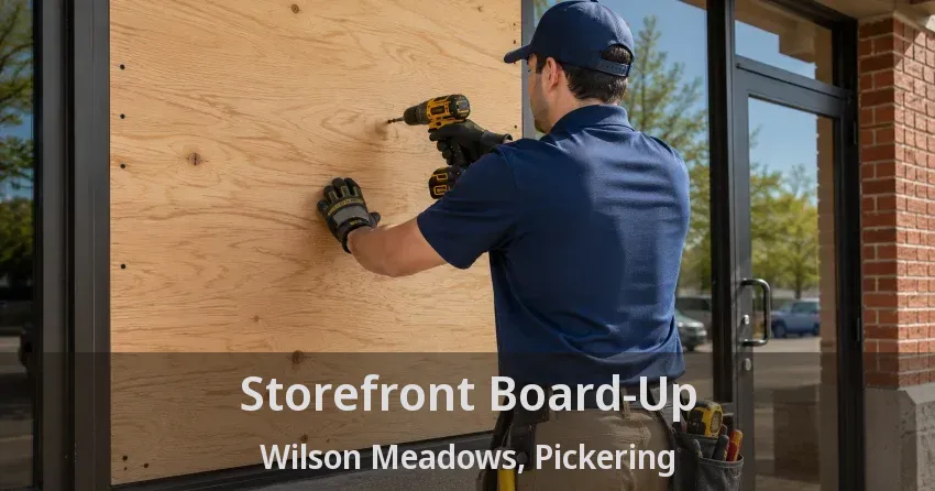 Storefront Board-Up Wilson Meadows, Pickering - ON