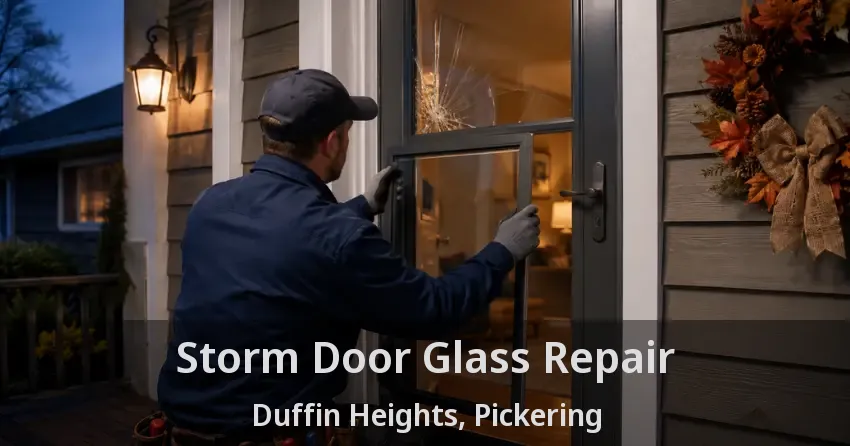 Storm Door Glass Repair Duffin Heights, Pickering - ON