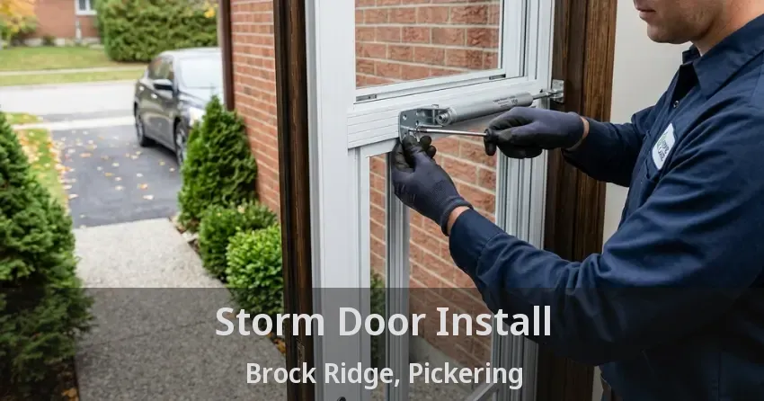 Storm Door Install Brock Ridge, Pickering - ON