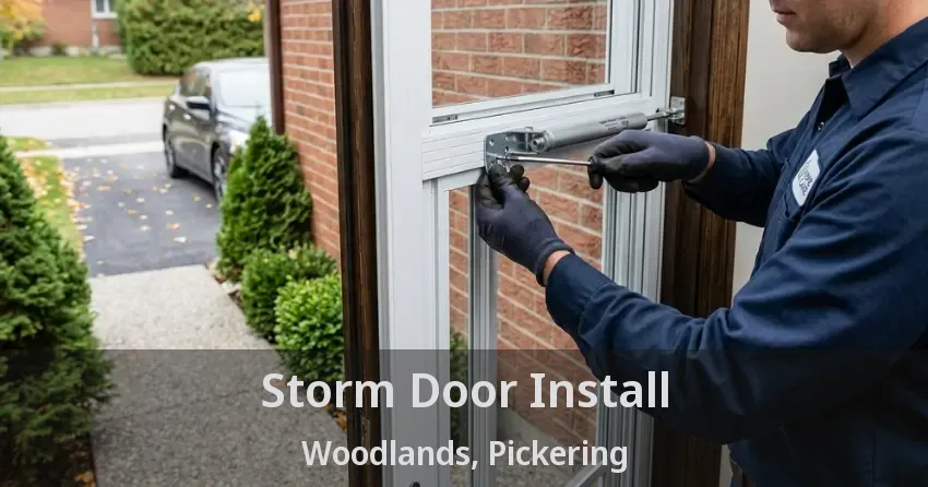 Storm Door Install Woodlands, Pickering - ON