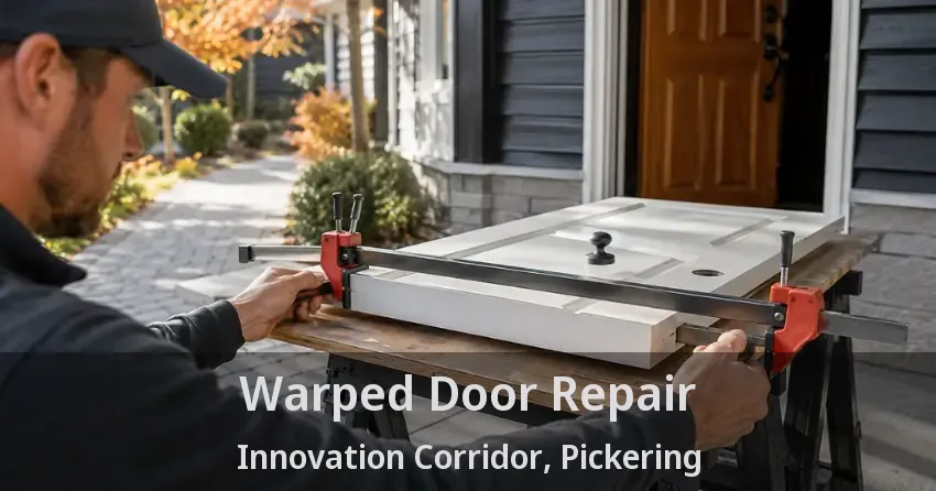 Warped Door Repair Innovation Corridor, Pickering - ON