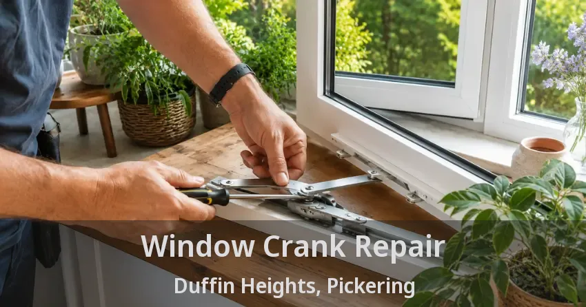 Window Crank Repair Duffin Heights, Pickering - ON