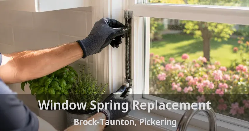 Window Spring Replacement Brock-Taunton, Pickering - ON