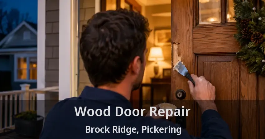 Wood Door Repair Brock Ridge, Pickering - ON